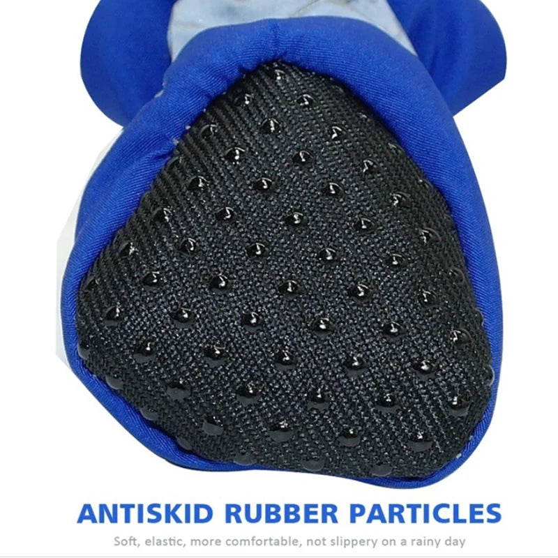 Wasserdichte Hundeschuhe – Rutschfeste Regenstiefel für kleine Hunde & Katzen (4er-Set)