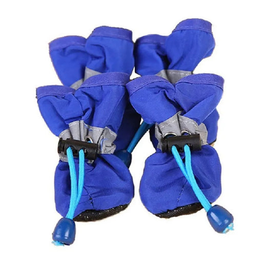 Wasserdichte Hundeschuhe – Rutschfeste Regenstiefel für kleine Hunde & Katzen (4er-Set)